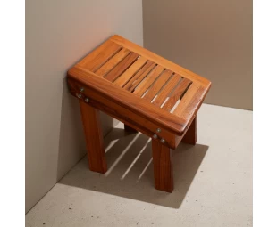 Wholesale Wood Shower Foot Stool, Sturdy Shower Foot Rest, Wooden Shower Foot Step for Bathroom