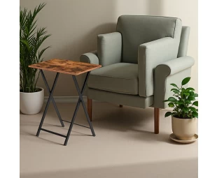 Wholesale Folding TV Tray Tables, Side Table for Small Space, Portable Sofaside Desk