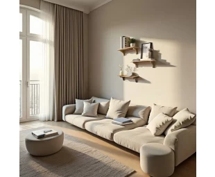 Wholesale Solid Wood Long Shelf for Wall, Wooden Wall Storage Shelf