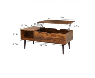 Wholesale Coffee Tables, Wooden Dining Center Tables with Storage Space