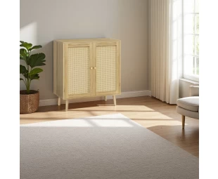 Wholesale Storage Cabinet, Sideboard Buffet Cabinets with Storage, Storage Cabinet with Rattan Decor Doors