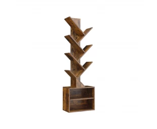 Wholesale Tree Bookshelf Floor Standing Bookcase, Wood Book Storage Rack