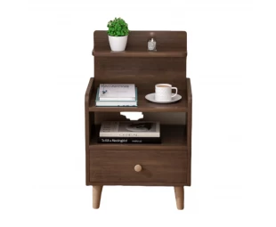 Wholesale Night Stand, Wood Bedside Tables with Drawers and Storage Shelves