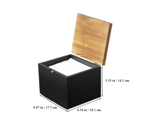Wholesale Disposable Face Towel Holder, Wooden Face Towel Container, Storage Box with Lid
