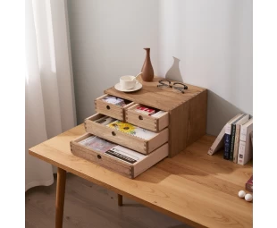 Boxe per ufficio in legno in legno all'ingrosso Forniture per ufficio in legno con cassetti