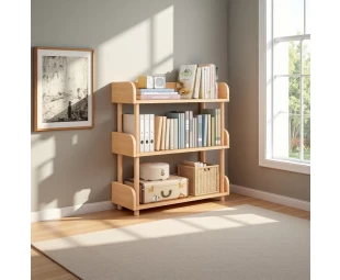 Wholesale Wooden Open Bookcase, Modern Display Bookshelf