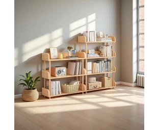 Wholesale Wooden Open Bookcase, Modern Display Bookshelf