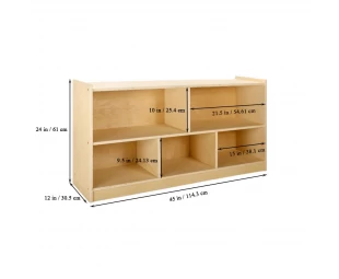 Wholesale Wooden Storage Cabinet, Montessori Bookshelf, Kids Toy Storage Organizer Book Shelf