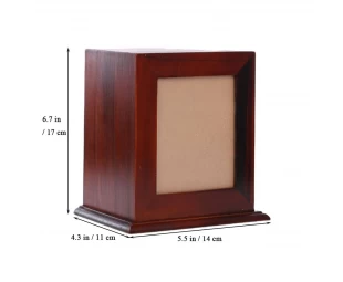 Wholesale Wood Pet Urn with Photo Frame, Pets Ashes Box Memorial Box for Animal Ashes