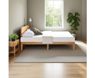 Wholesale Solid Wood Bed Frame, Queen Size Bed Base, Luxury Modern Wooden Double Bed