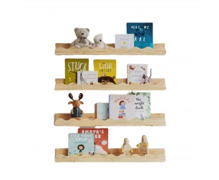 Wholesale Wood Floating Kids' Book Shelves, for Wall Decor and Storage