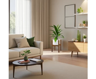 Wholesale Bamboo Adjustable Plant Stand, Stable Flower Pot Holder for Living Room