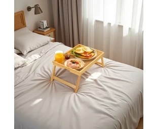 Wholesale Bamboo Tray Table with Foldable Legs, Breakfast Tray for Sofa, Bed