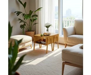 Wholesale Bamboo Stackable Nightstand, Wood Living Room End Tables