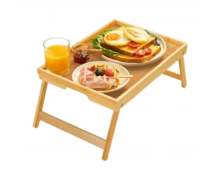 Wholesale Bamboo Tray Table with Foldable Legs, Breakfast Tray for Sofa, Bed