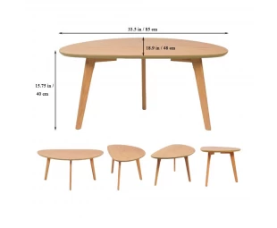 Wholesale Minimalist Modern Small Oval Coffee Table for Living Room Center
