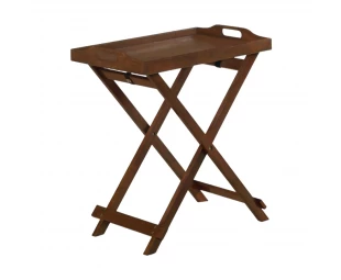 Wholesale Wooden Folding Tray Table, Modern End Table for Living Room, Bedroom