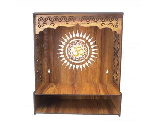 Custom Wall Hanging Home and Office Puja Mandir Temple Wooden Pooja Stand