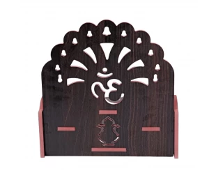 Wholesale Fully Handmade Beautiful Wooden Wall Hanging Puja Temple for Home God Stand