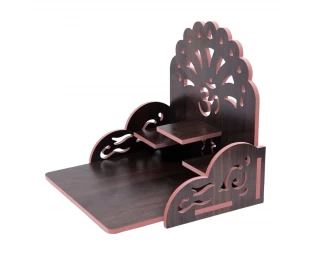 Wholesale Fully Handmade Beautiful Wooden Wall Hanging Puja Temple for Home God Stand