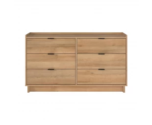 Factory Custom Simply Modern 6-Drawer Double Dresser for Bedroom, Chest of Drawers
