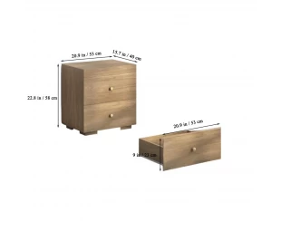 Wholesale Nightstand with Drawers Wood Small Sofa Side Table for Living Room