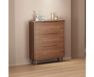 Wholesale Freestanding Slim Shoe Storage Cabinet for Entryway with 3 Flip Drawers