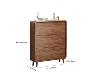 Wholesale Freestanding Slim Shoe Storage Cabinet for Entryway with 3 Flip Drawers