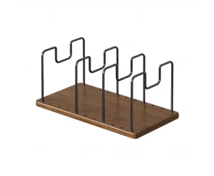 Custom Metal Wood Desktop Organizer Rack Adjustable Bookshelf Magazine Stand