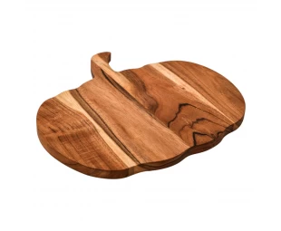 Wholesale Halloween Pumpkin Shaped Wooden Cutting Board Serving Platter with Handle