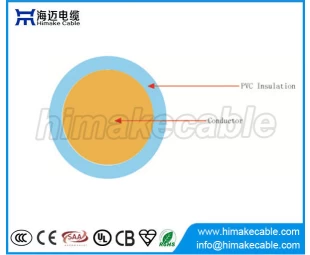 Schwer entflammbar single-Core PVC Isolierte Elektrokabel Kabel 300/500V 450/750V