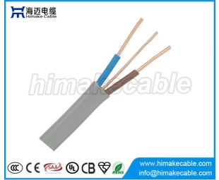 Flaches 3-adriges elektrisches Kabel mit Erde BS-Norm 6242Y