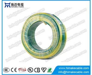 Grünes, gelbes Erdungskabel Ho7V-U IEC60227