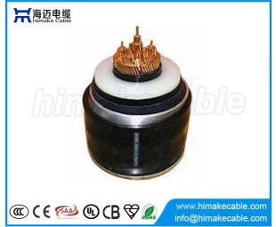 HV XLPE insulated corrugated Aluminum sheath Power Cables with rated voltages 50/66KV 64/66kV