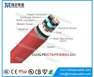 MV Steel Wire Armoured LSZH Power Cable with voltage 3.6/6KV to 26/35KV