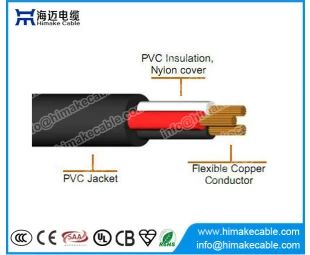 Meeraderige koperen geleider PVC en nylon geïsoleerde TSJ-kabel 300V