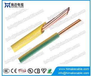 Fábrica de cabos elétricos de fios NYA isolados de PVC, fabricados na China