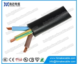 Câble de contrôle isolé par PVC ou en caoutchouc 3 fils flexibles de noyau 300 / 500V