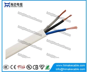 Cable de control aislado de PVC o caucho Cable flexible de 3 núcleos 300 / 500V