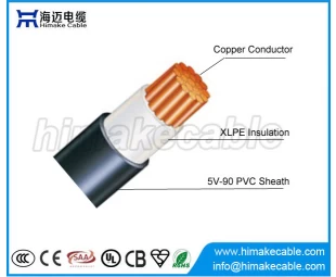 جوهر واحد XLPE معزولة PVC مغمد الكابل XLPE SDI 0.6/1KV