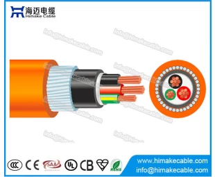Fio de aço blindado cabo de Orange Circular PVC 0.6/1KV