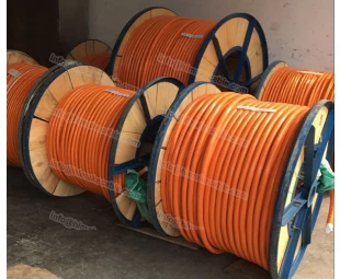 Steel wire armored XLPE Circular Orange Cable 0.6/1KV