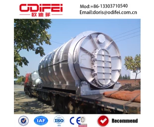 Batch type waste tire pyrolysis oil equipment