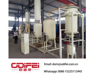 Continuous used fuel oil purification plant