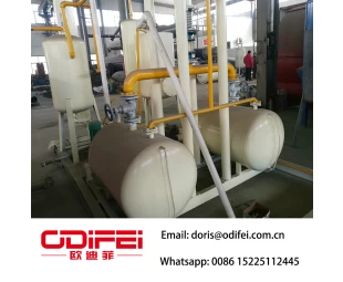 Continuous used fuel oil purification plant