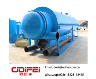 Continuous waste tire/plastic pyrolysis fuel oil equipment