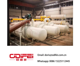 Fully continuous waste rubber  pyrolysis oil  machine