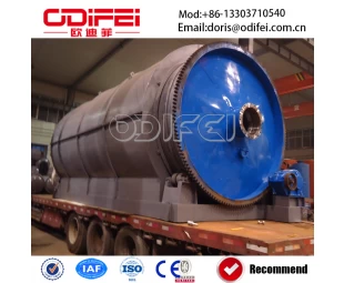 Waste tire recycling pyrolysis plant