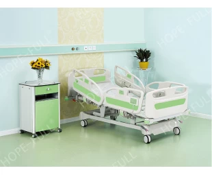 شراء سرير كهربائي المستشفى مع قضبان السرير الطبي ABS