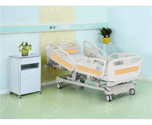 شراء سرير كهربائي المستشفى مع قضبان السرير الطبي ABS